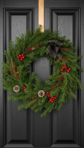 Add Berries and Pinecones