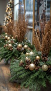 Add Ornament and Pinecone Touches