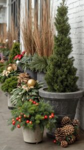 Add Ornament and Pinecone Touches