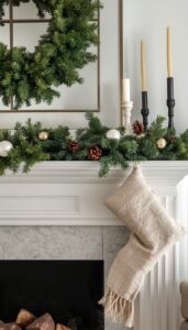 Add subtle greenery for contrast