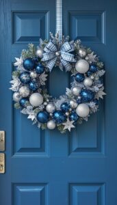 Blue and Silver Seasonal Wreaths
