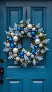 Blue and Silver Seasonal Wreaths