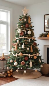 Choose natural materials and earthy ornaments