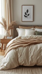 Choose soft earthy tones