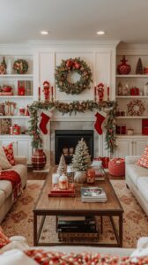 Christmas Decor for Living Room Shelves