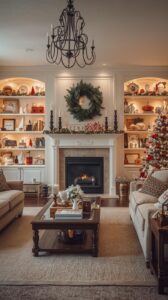 Christmas Decor for Living Room Shelves