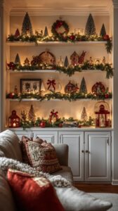 Christmas Decor for Living Room Shelves