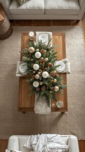 Coffee Table Christmas Decor Ideas