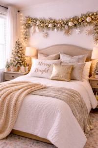 DIY and Personalized Christmas Bedroom Decor
