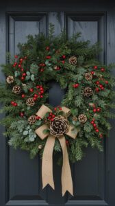 Feature a Lush Door Wreath