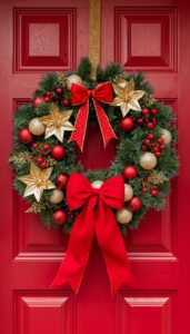 Festive Colorful Christmas Wreaths