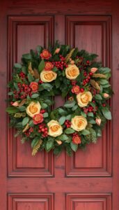 Floral Christmas Wreath Ideas