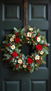 Floral Christmas Wreath Ideas