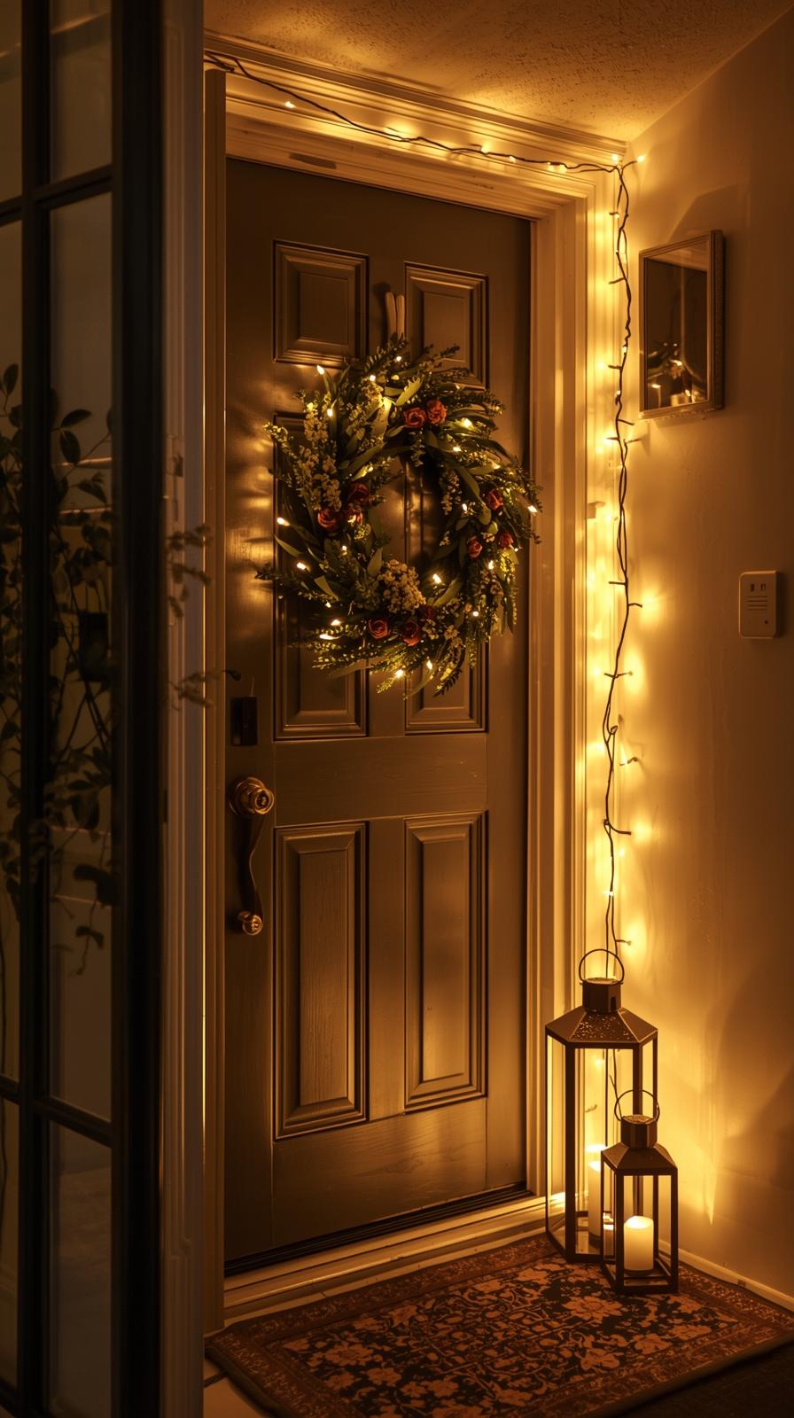 Frame with Warm Lighting