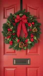 Front Door Christmas Wreath Ideas