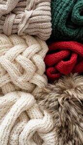 Incorporate faux fur or knit throws