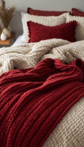 Incorporate faux fur or knit throws
