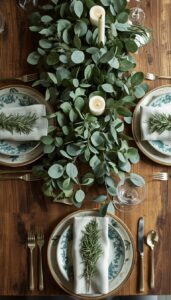Incorporate fresh or preserved greenery