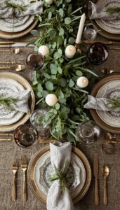 Incorporate fresh or preserved greenery