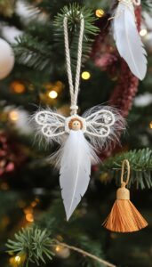 Incorporate macramé and feather pieces