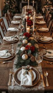 Long Table Christmas Centerpiece Ideas