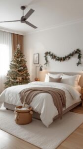 Minimalist Christmas Bedroom Decor