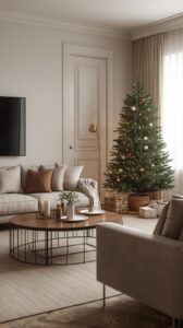 Minimalist Christmas Decor for the Living Room