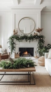 Minimalist Christmas Decor with Greenery