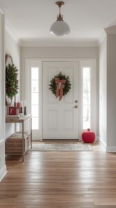 Minimalist Christmas Entryway Decor