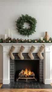 Minimalist Christmas Mantel Decor Ideas