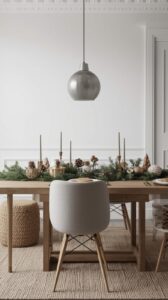 Minimalist Christmas Table Decorations