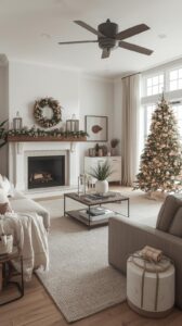 Minimalist Living Room Christmas Decor