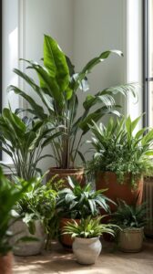 Mix Live and Faux Greenery