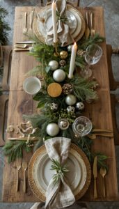 Mix wooden elements with metallics