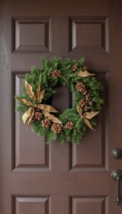 Natural and Rustic Christmas Wreath Ideas