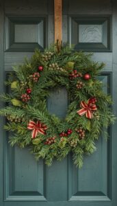 Natural and Rustic Christmas Wreath Ideas