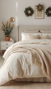 Neutral and Cozy Winter Bedding
