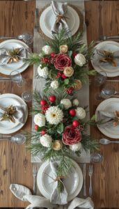 Rustic and Natural Christmas Centerpieces