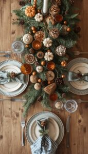 Rustic and Natural Christmas Centerpieces