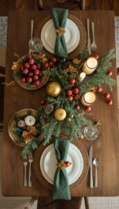 Set a festive breakfast table