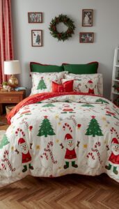 Themed Bedding for Playful Holiday Spirit