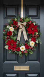 Use Poinsettias or Rose Accents