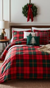 Use bold holiday colors and patterns