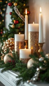 Use candles for warmth and ambiance