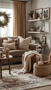 Use textiles for cozy cozy layers