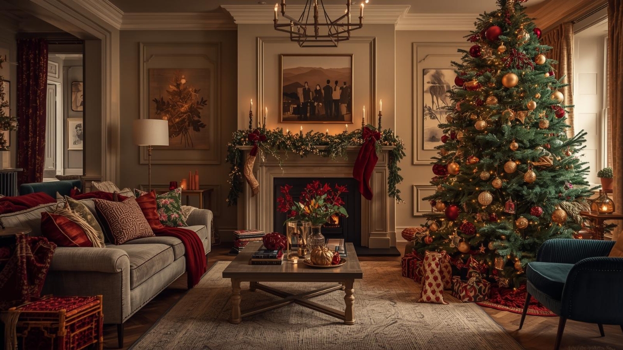 christmas decor ideas for living room