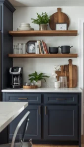 Add a small plant or floral accent