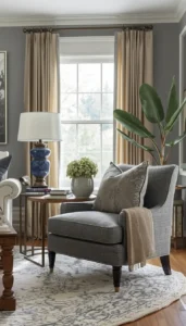 Add accent chairs with texture