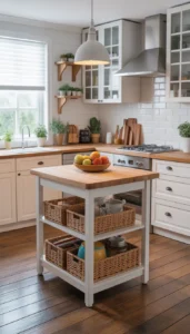 Add baskets for hidden storage