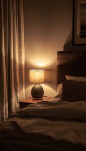 Add bedside lamps or lanterns